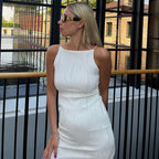 Blair Midi Dress White