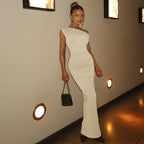 Mystical Off Shoulder Dress Apricot