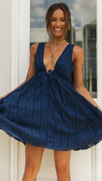 Alfie Mini Dress Blue