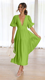 Brunch It Right Midi Dress Light Green