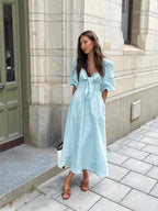 Sky Midi Dress Blue