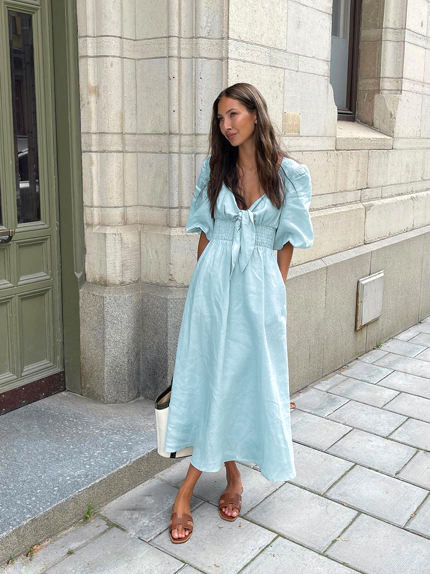 Sky Midi Dress Blue