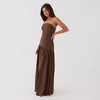 Elysian Grace Dress Brown