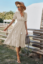 Lisa Chic Stylish Summer Dress Elevated Occasion Wear