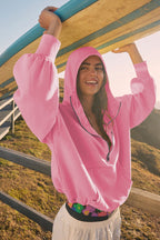 Cuddled Up Days Pocket Hoodie Top - 6 Colors