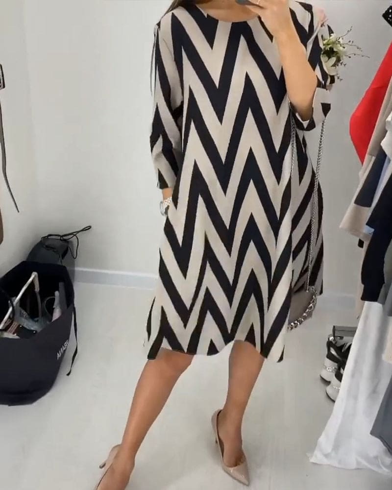 Helga Modern and Comfortable Summer Dress for Women Office and Evening