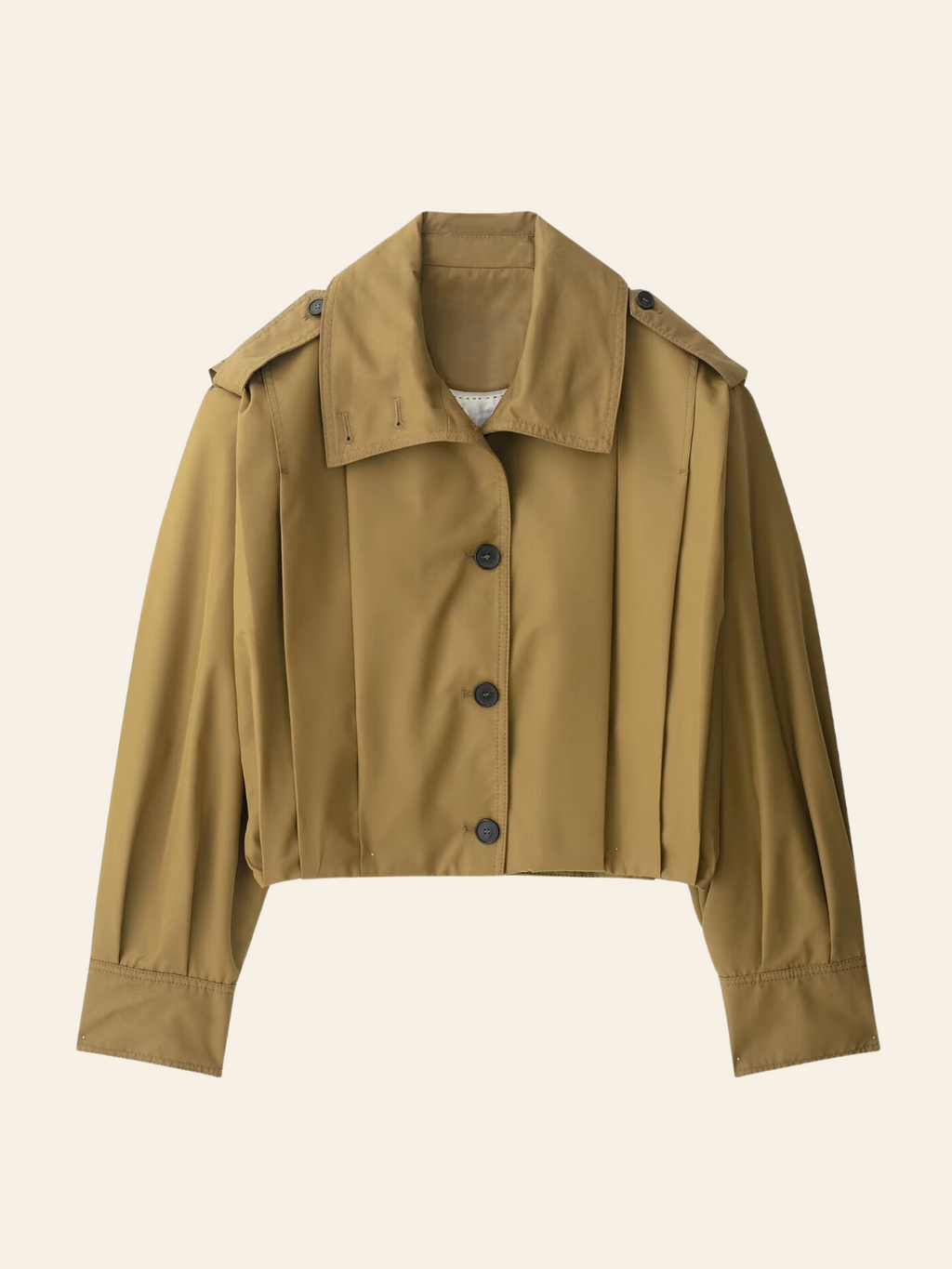Cierra Pleated Cropped Windbreaker