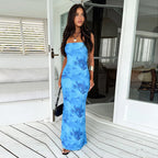 Pires Maxi Dress Blue