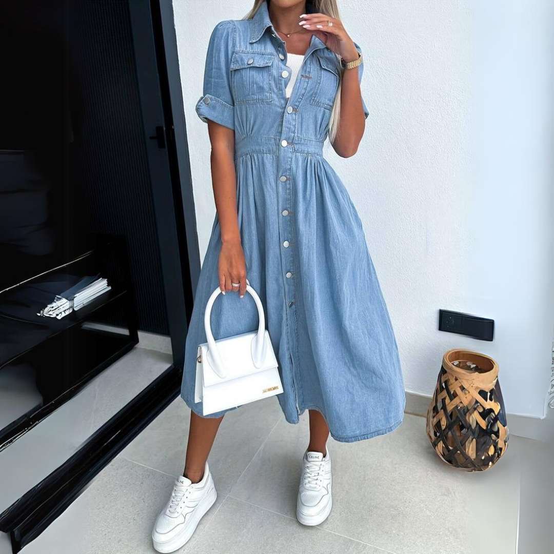 Penelope Exclusive Denim Dress for Women Boutique Collection
