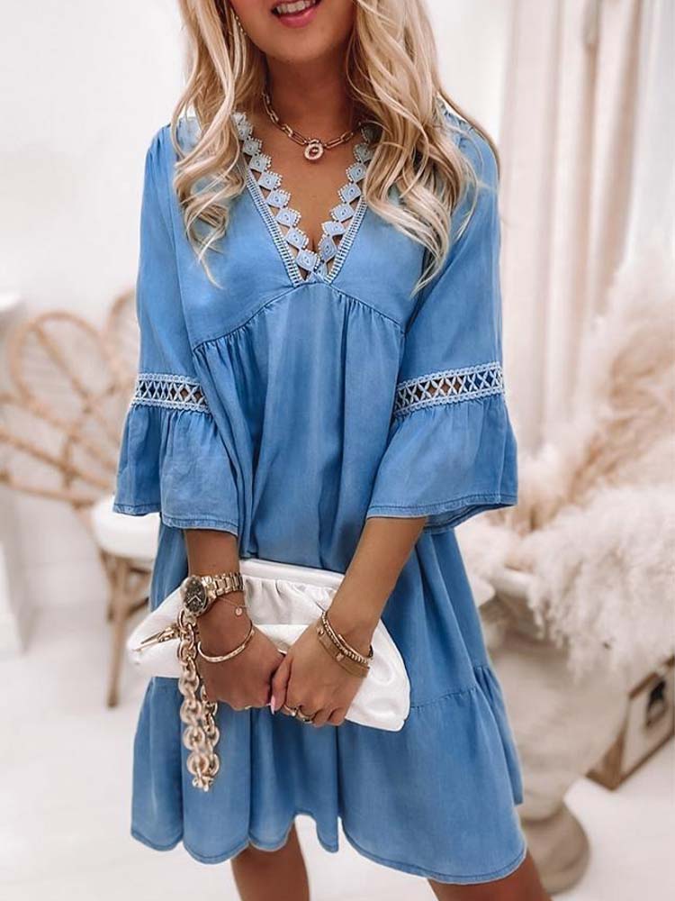 Go Wherever You Go Blue Dress