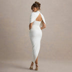 Deardorff Midi Dress White