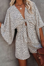 In The Moment Short Sleeve Printed Romper - 2 Colors