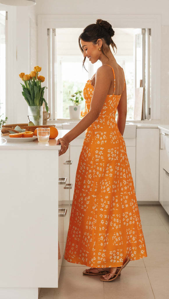 Felix Maxi Dress Orange