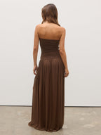Becky Maxi Dress Brown