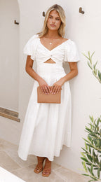Algar Dress White
