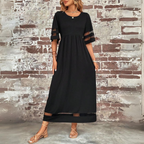 Aria Premium Dress with Transparent Sleeves Chic Silhouette Collection