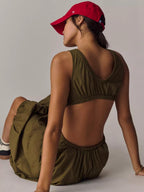 Daily Practice Fastpack Bubble Hem Midi Dress