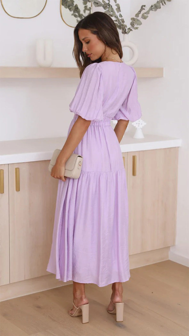 Brunch It Right Midi Dress Purple