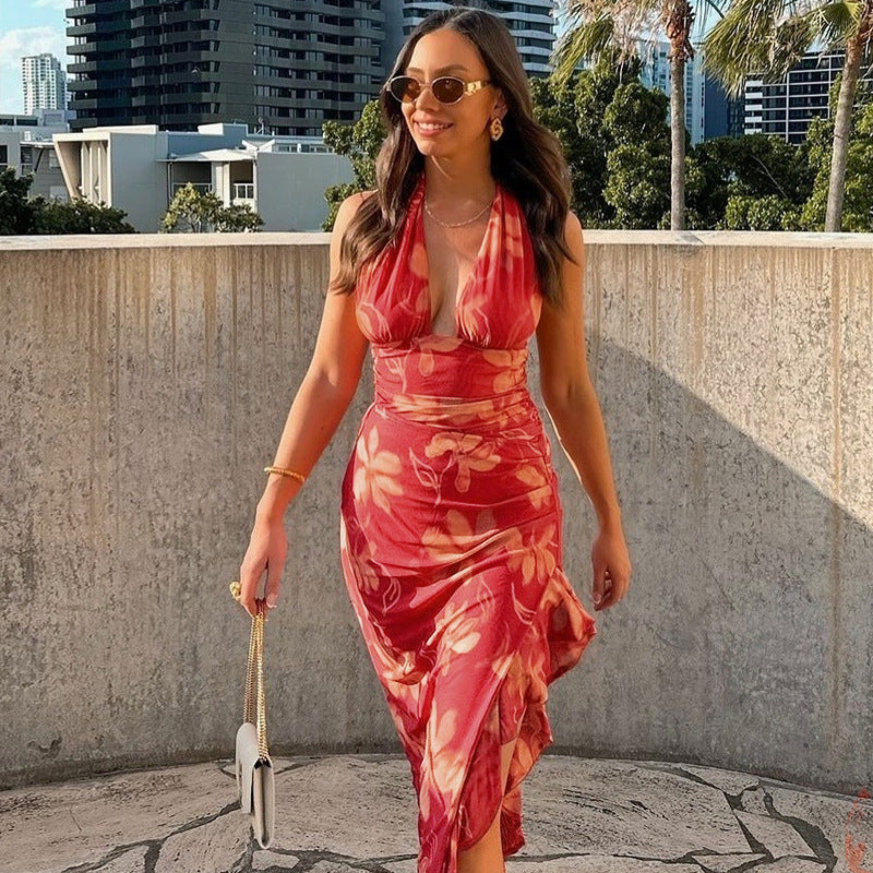 Rebus Maxi Dress Red