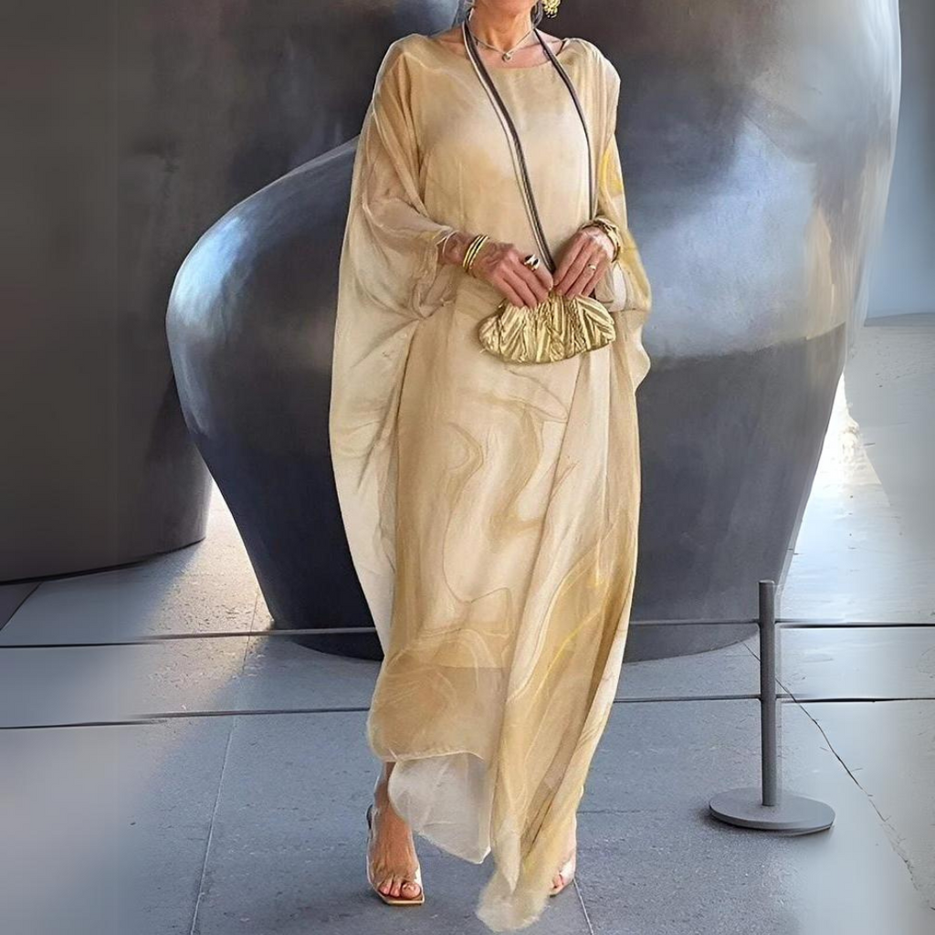 Agustina Exclusive Silk Chiffon Dress Chic Silhouette Collection