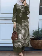 Elisa Elegant Two Piece Dress with Relaxed Fit and Comfort Fit Design