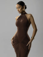 Allston Maxi Dress Brown