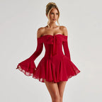 Savoca Mini Dress Red