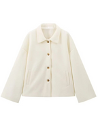 Arina Lapel Button-Up Jacket
