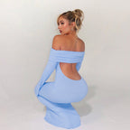 Vision Bodycon Dress Blue