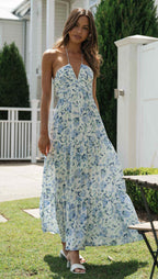 River Maxi Dress Blue