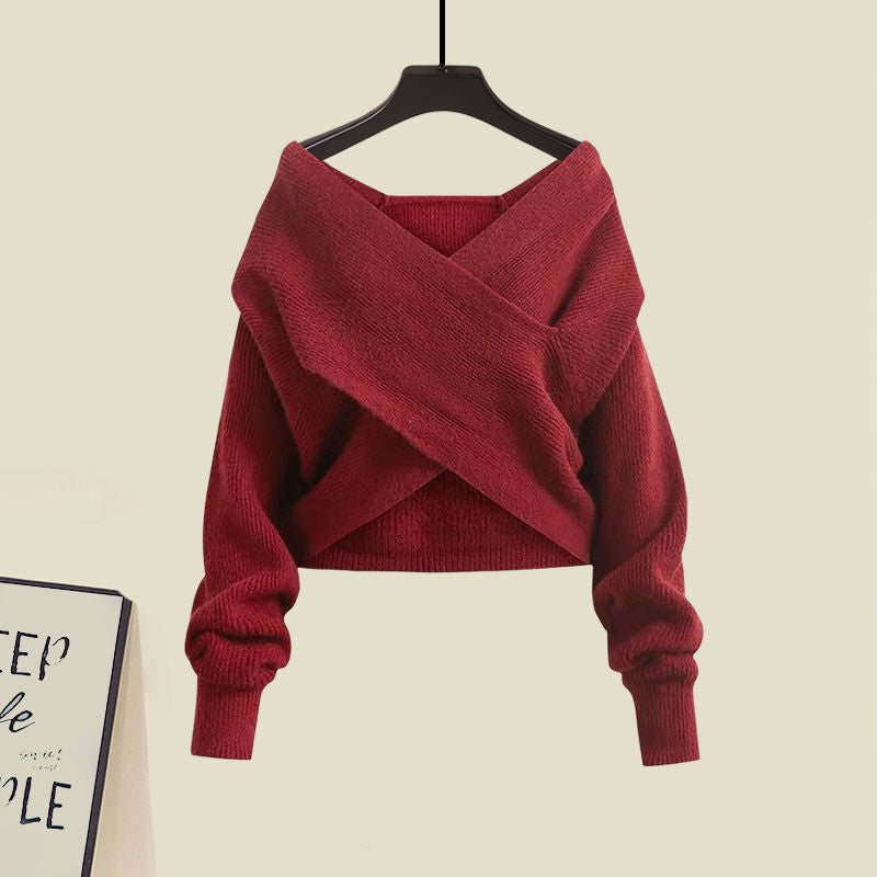 Aisling Chic Complete with Knitted Dress Elevated Occasion Wear