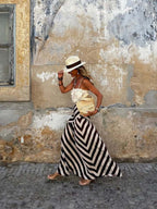 Flowy Stripe Summer Skirt