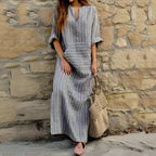 Natasha Chic Cotton and Linen Dress Silhouette Collection