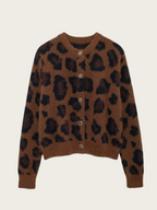 Maizie Faux Fur Leopard Cardigan