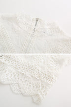 Delight Me Lace Embroidered Crop Top
