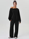 Drape Off Shoulder Lounge Set