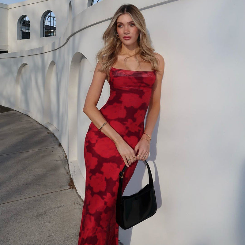 Frederick Maxi Dress Red