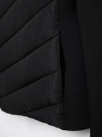 Cotton Padded Coat With Stand Up Collar For Casual Wear