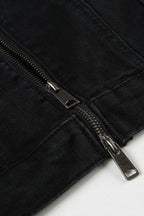Black Washed Denim Jacket