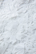 Heavy Lace 3D Embroidery Strapless Camellia Prom Dress