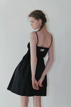 High Waist Pleated Waistband Solid Tulip Vintage Youthful Mini Skirt