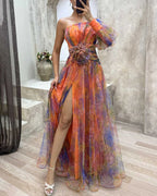 Fernanda Exclusive Off Shoulder Party Dress Elevated Occasion Wear