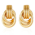 Gold knot earrings