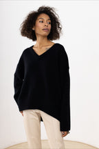 V Neck Long Sleeve Relaxed Sweater