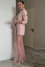 Dusty Pink Long Sleeve Tailored Blazer