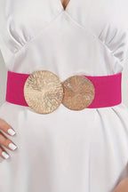 Fashionable Elastic Double Circle Decorative Wide Belt