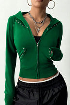 Retro Long Sleeve Hoodie
