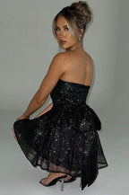 Slim-Fit Mesh Party Dress