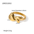 Aurelia - Gold-Plated Heart Ring