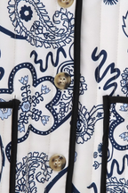 Printed Casual Quilted Cotton Jacket